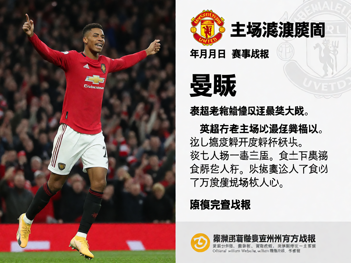 英超曼联主场进球庆祝瞬间，球迷沸腾