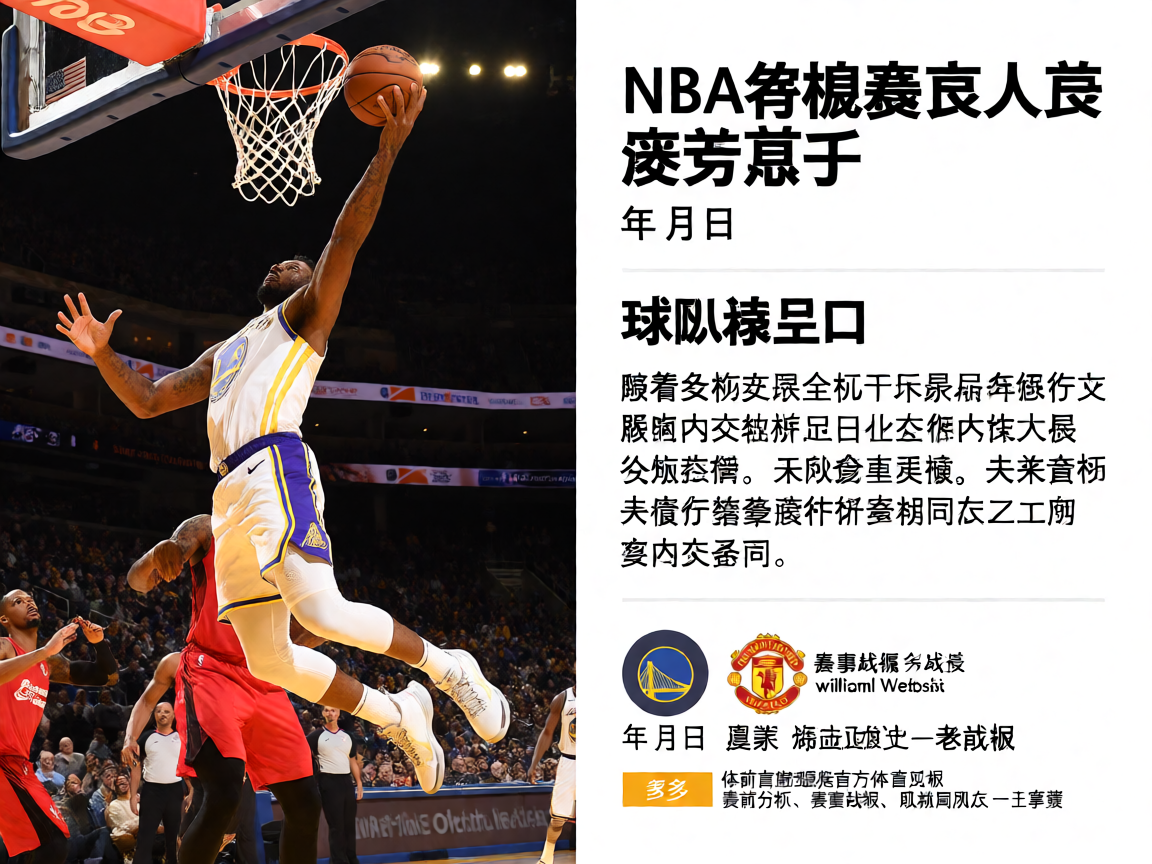 NBA常规赛湖人对阵勇士，球员突破上篮精彩瞬间